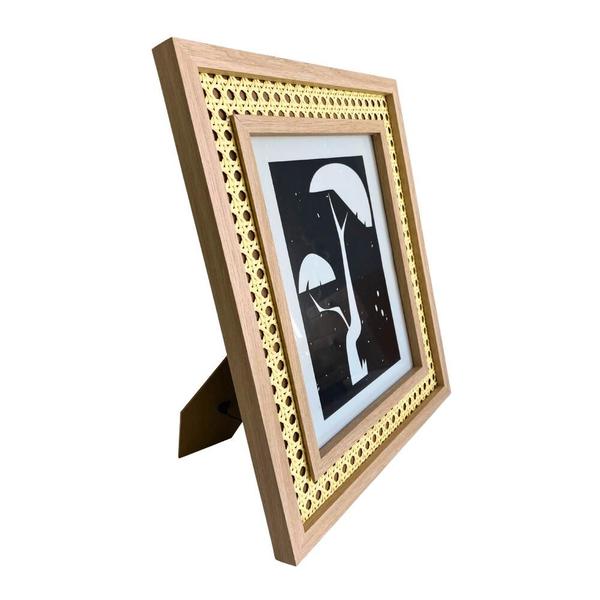 Imagem de PORTA RETRATO EM MDF COM RATTAN (20x25cm)