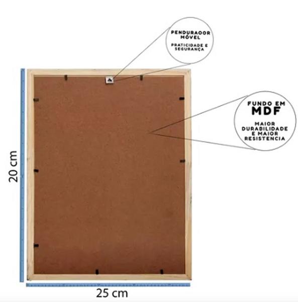 Imagem de Porta Retrato Moldura 20x25 Mesa ou Parede Triangular
