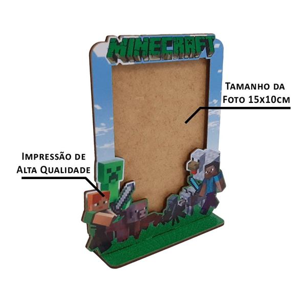 Imagem de Porta Retrato Vertical Infantil 15x10 Kit 10un Mdf Madeira Adesivado