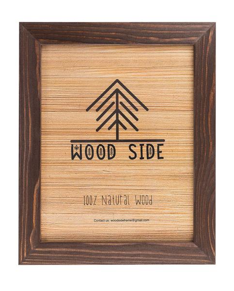 Imagem de Porta-retratos Wood Side Orbis Rustic 30x40cm Natural Walnut