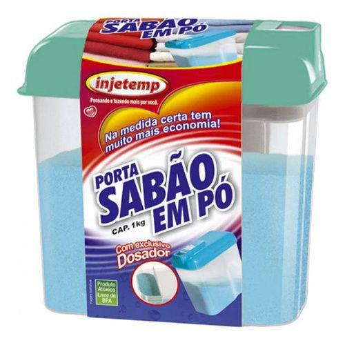 Imagem de Porta Sabão Em Pó Com Dosador 1 Kg Lavagem De Roupas