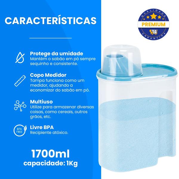 Imagem de Porta Sabão Pia Para Lavar Roupas Lavanderia Alta Capacidade