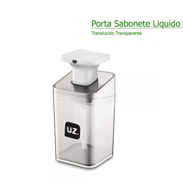 Imagem de Porta Sabonete Dispenser Para Banheiro Lavabo Design Vintage Elegante Translúcido