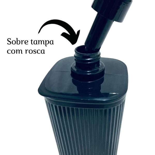 Imagem de Porta sabonete líquido 250ml frisos Plasutil ref.13817