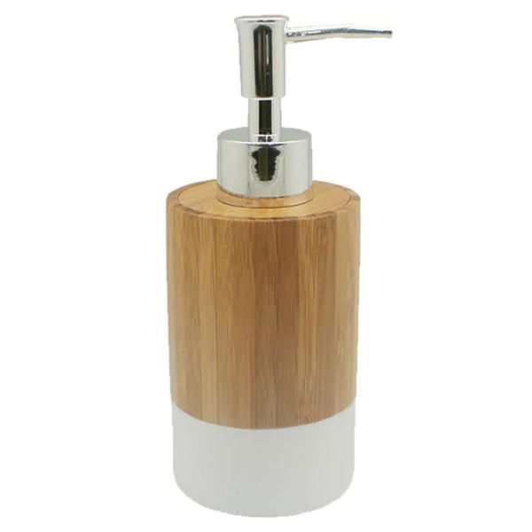 Imagem de Porta sabonete liquido bamboo duo branco 350ml