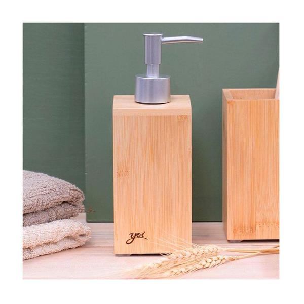 Imagem de Porta Sabonete Liquido Dispenser Bambu Natural e Organico