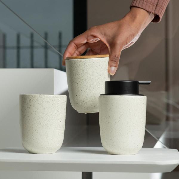 Porta Sabonete Liquido Marmorizado 250ml Osaka Branco Ou Imagem de Porta Sabonete Liquido Marmorizado 250ml Osaka Branco Ou