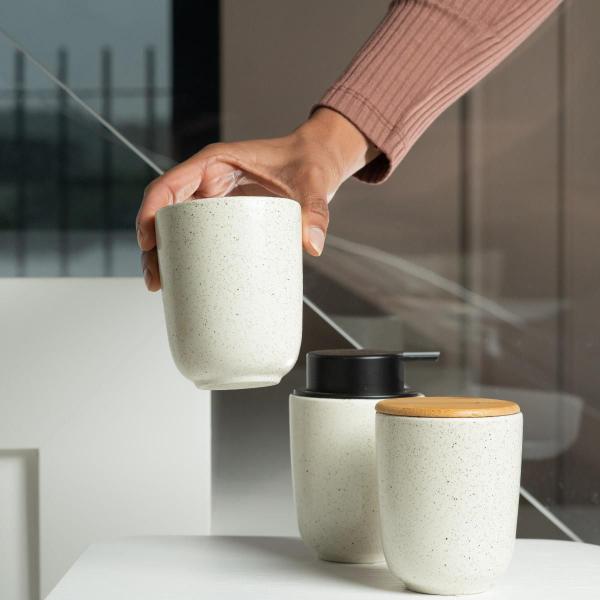Porta Sabonete Liquido Marmorizado 250ml Osaka Branco Ou Imagem de Porta Sabonete Liquido Marmorizado 250ml Osaka Branco Ou