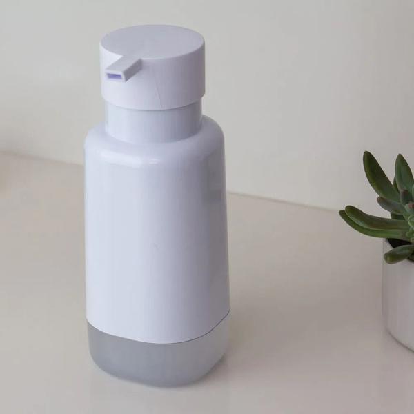 Porta Sabonete Líquido Para Banheiro 500ml Dual Ou Imagem de Porta Sabonete Líquido Para Banheiro 500ml Dual Ou