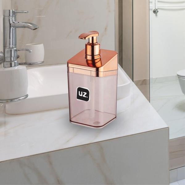 Porta Sabonete Líquido Slim de Plástico Moderno Banheiro Pia - Uz Utilidades Imagem de Porta Sabonete Líquido Slim de Plástico Moderno Banheiro Pia