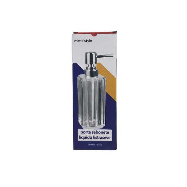 Porta Sabonete Listraseve Clear 210ML - BH24081 MIMO Imagem de Porta Sabonete Listraseve Clear 210ML - BH24081 MIMO