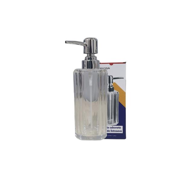 Porta Sabonete Listraseve Clear 210ML - BH24081 MIMO Imagem de Porta Sabonete Listraseve Clear 210ML - BH24081 MIMO