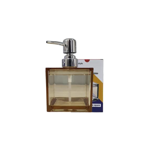 Porta Sabonete Square Ambar 375ML BH24088 MIMO Imagem de Porta Sabonete Square Ambar 375ML BH24088 MIMO