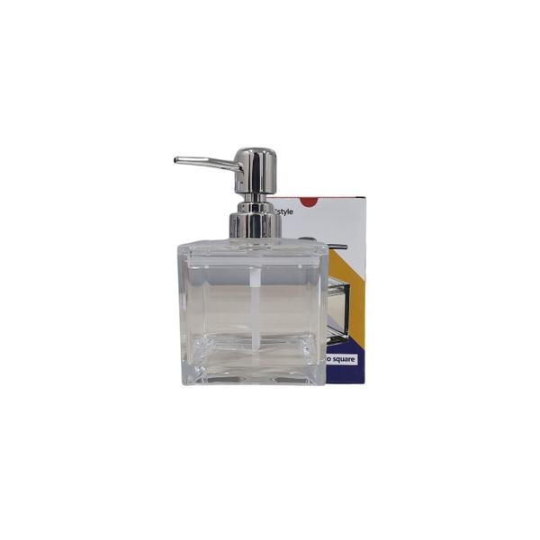 Porta Sabonete Square Clear 375ML BH24087 MIMO Imagem de Porta Sabonete Square Clear 375ML BH24087 MIMO