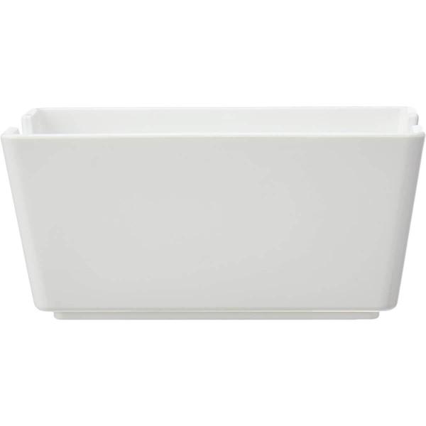 Imagem de Porta Sachês Molhos Uno Coza Branco 11x6,5x5cm Suporte Organizador de Mesa Chá Açucar