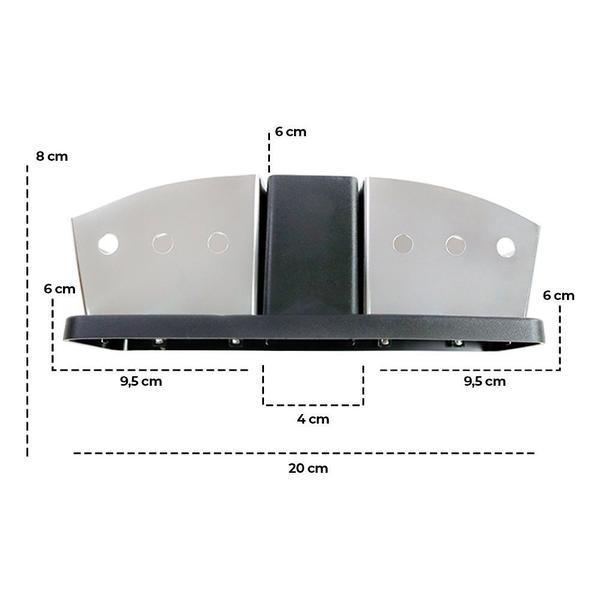 Imagem de Porta Sachês Suporte Inox Palitos Dente Açúcar Sal 25 Peças