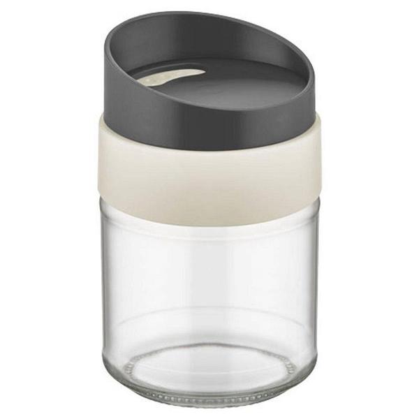 Porta Sal e Pimenta Vidro com Tampa de Plástico Cinza 212 ml Qlux Ideas Imagem de Porta Sal e Pimenta Vidro com Tampa de Plástico Cinza 212 ml Qlux Ideas