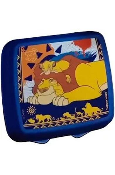 Imagem de Porta sanduíche infantil simba e mufasa da tupperware 