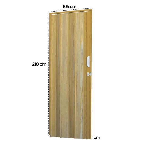 Porta Sanfonada de PVC 105x210cm Zapinplast Imagem de Porta Sanfonada de PVC 105x210cm Zapinplast