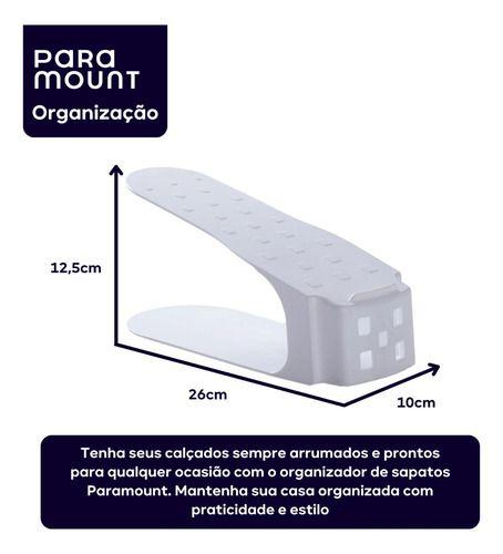 Imagem de Porta Sapato Organizador Salto Tênis Armário Acrílico Branco