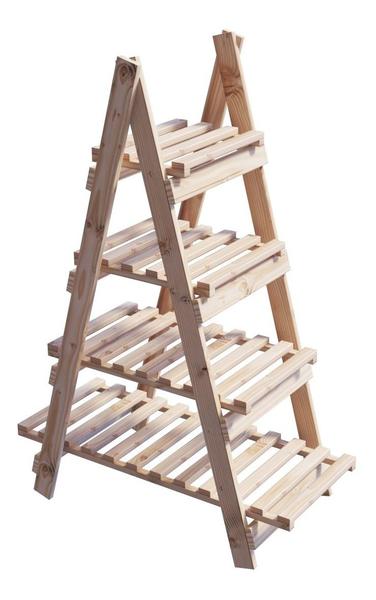 Imagem de Porta Sapatos Suspenso Piramide 4 Prateleiras Pinus Oferta