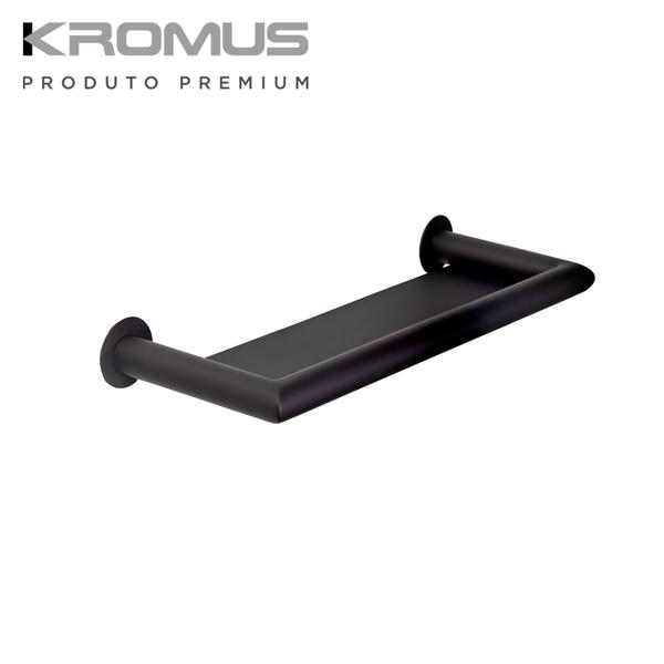 Imagem de Porta Shampoo Inox Preto Fosco - Kromus ME0213-50B