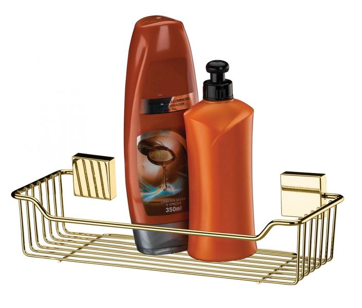 Porta shampoo prateleira banheiro Dourado Future 7501DD Imagem de Porta shampoo prateleira banheiro Dourado Future 7501DD
