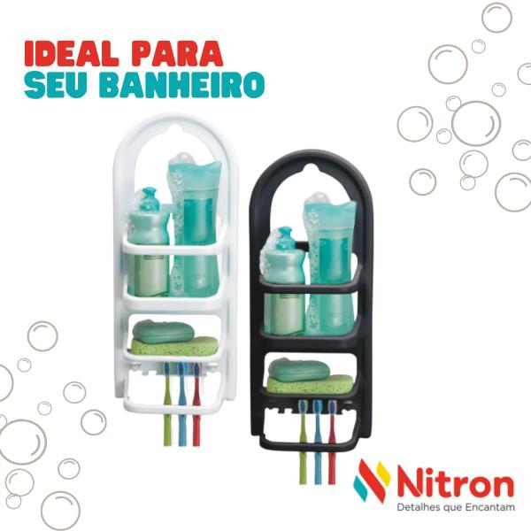 Imagem de Porta Shampoo Prateleira Madri Branco Nitron