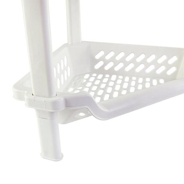 Porta SHAMPOO XAMPU CESTO ORGANIZADOR SUPORTE DESMONTAVEL PLASTICO 4 BANDEJAS PARA BANHEIRO Triangular de 4 Andares Branco - São Bernardo Imagem de Porta SHAMPOO XAMPU CESTO ORGANIZADOR SUPORTE DESMONTAVEL PLASTICO 4 BANDEJAS PARA BANHEIRO Triangular de 4 Andares Branco