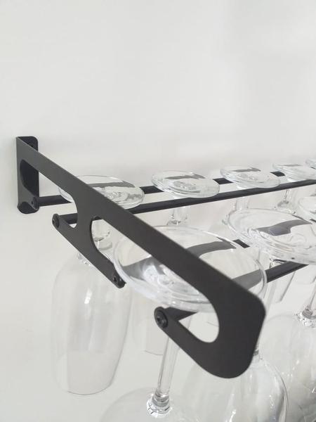 Porta Taças De Parede Para 12 Taças - Vinho - Suporte - Inovarte Móveis E Decorações Ltda. Imagem de Porta Taças De Parede Para 12 Taças - Vinho - Suporte