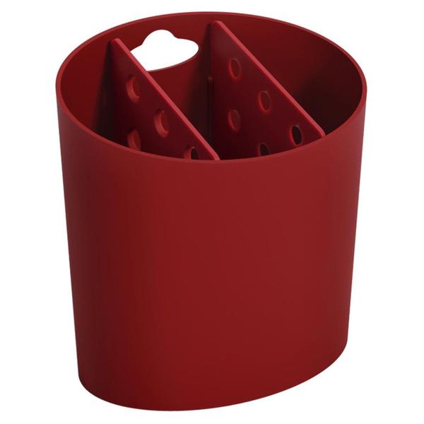 Imagem de Porta Talheres Basic Vermelho com Divisória Coza