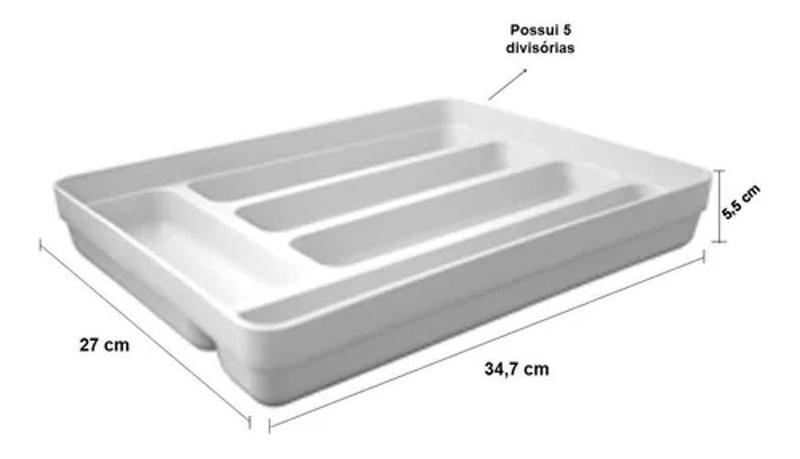 Imagem de Porta Talheres Divisor E Organizador Separador Ou