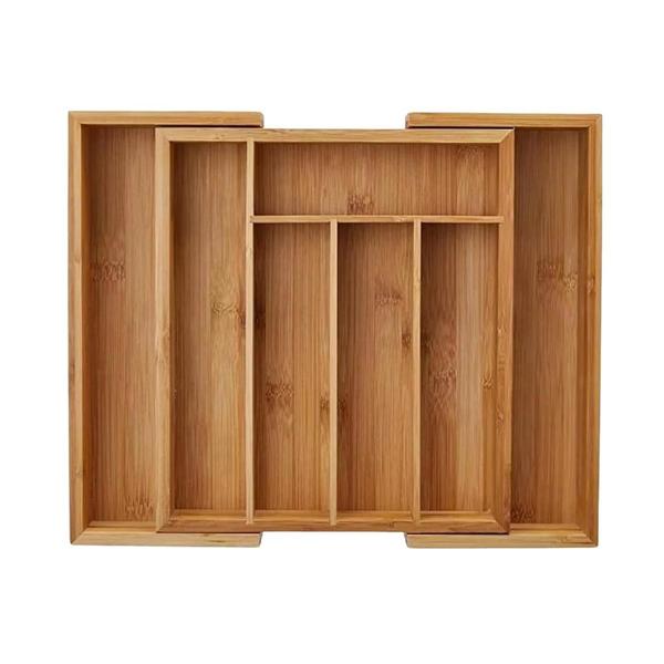 Imagem de Porta Talheres Em Bambu Extensível Ecokitchen 45x35cm Mimo Style