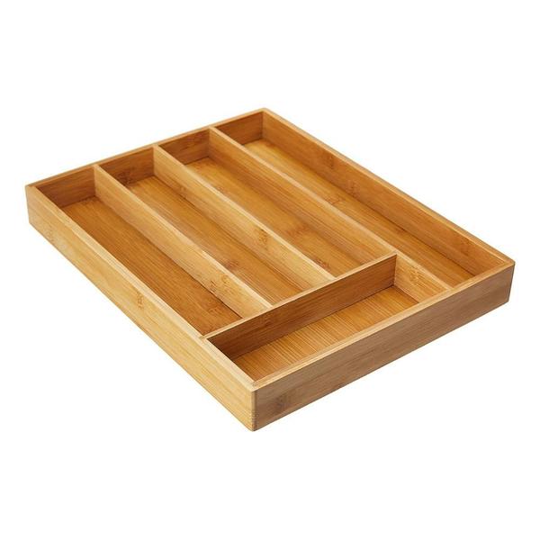 Imagem de Porta Talheres Organizador Gaveta Bambu Ecokitchen Ecológico