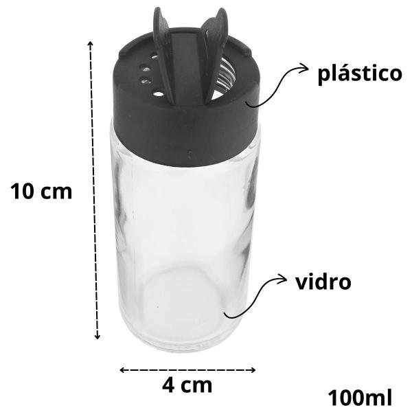 Imagem de Porta Tempero e Condimentos kit com 10 pote tempero