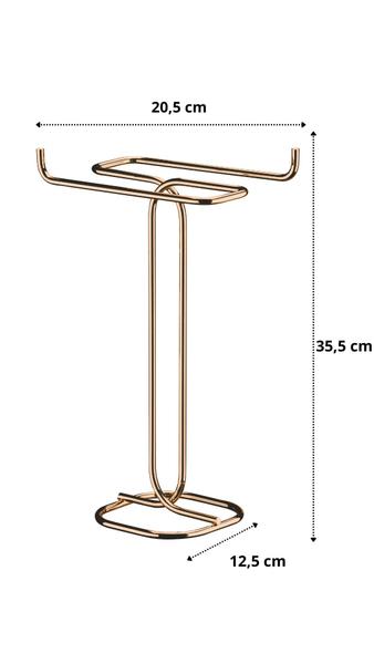 Porta toalha bancada Rose Gold Future 1177RG Toalheiro Lavabo banheiro Imagem de Porta toalha bancada Rose Gold Future 1177RG Toalheiro Lavabo banheiro