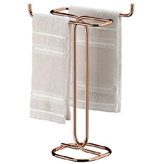 Porta toalha bancada Rose Gold Future 1177RG Toalheiro Lavabo banheiro Imagem de Porta toalha bancada Rose Gold Future 1177RG Toalheiro Lavabo banheiro