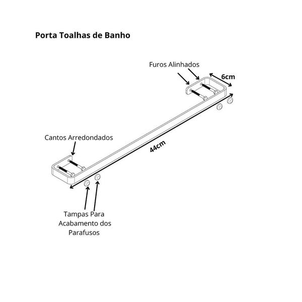 Imagem de Porta Toalha Banho Piatina 3m Arthi