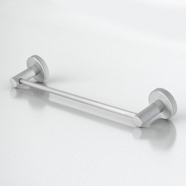 Imagem de Porta Toalha Barra 45cm Aço Inox e Metal Escovado Acetinado Modelo Athenas 