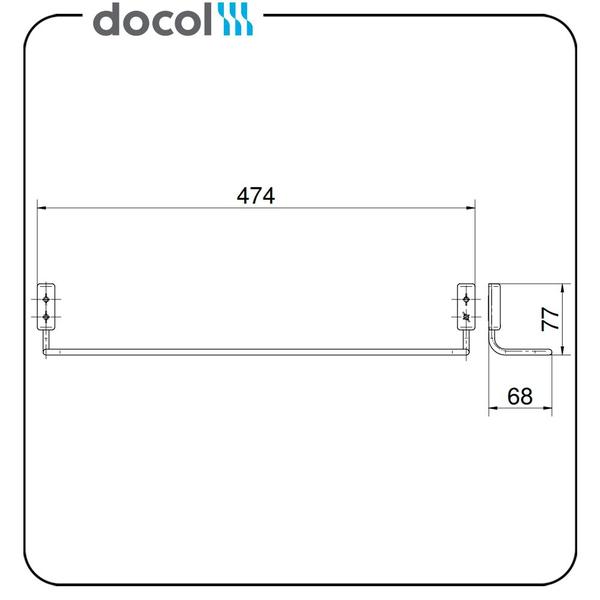 Imagem de Porta Toalha Bastão Docol Idea Cromado