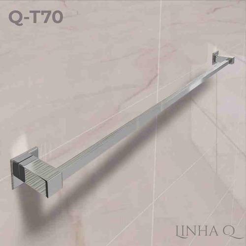 Imagem de Porta Toalha De Banheiro 70Cm Aço Inox 304 Q-T70Olt