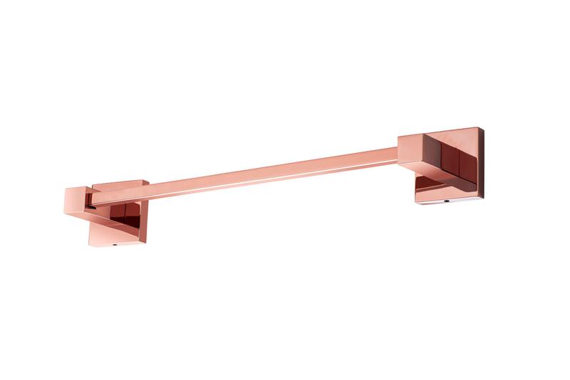 Imagem de Porta Toalha de Rosto Para Banheiro Luxo 30cm Rosé Gold