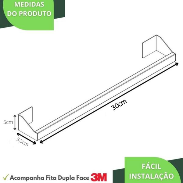 Imagem de Porta Toalha De Rosto Preto De Parede Com Adesivo 3M SF.DF