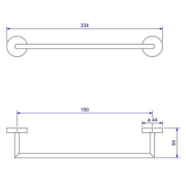 Imagem de Porta Toalha Disco 30cm  2040 C 030 Dsc Cromado - Deca