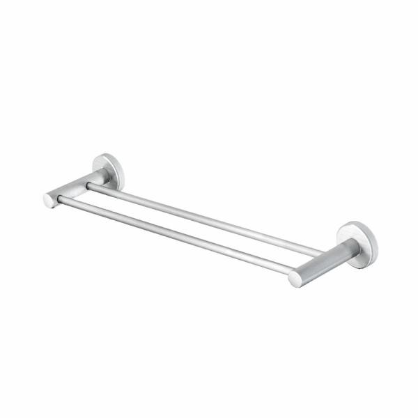 Porta Toalha Duplo 45Cm Athenas Inox E Metal Escovado - Grego Metal Imagem de Porta Toalha Duplo 45Cm Athenas Inox E Metal Escovado