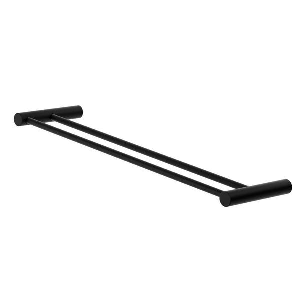 Porta Toalha Duplo 70Cm Orion Metal Preto Fosco Grego - Grego Metal Imagem de Porta Toalha Duplo 70Cm Orion Metal Preto Fosco Grego