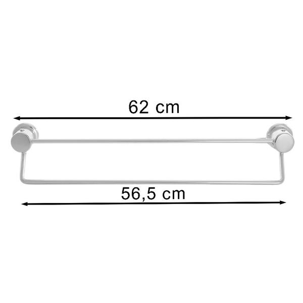 Imagem de Porta Toalha Kit Duplo 60 cm para banheiro