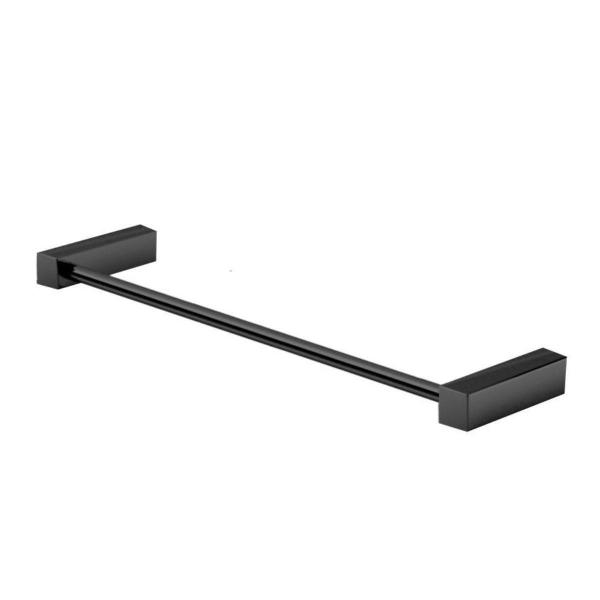 Porta Toalha Lavabo 40Cm Troia Metal Preto Fosco Grego - Grego Metal Imagem de Porta Toalha Lavabo 40Cm Troia Metal Preto Fosco Grego