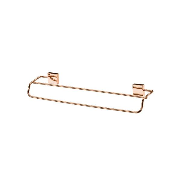 Imagem de Porta toalha rosé gold toalheiro Duplo 45cm Future 7508RG