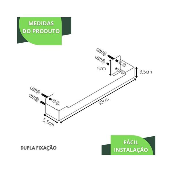 Porta Toalha Rosto Suporte Banheiro Toalheiro Inox F.ELG - FassinShop Imagem de Porta Toalha Rosto Suporte Banheiro Toalheiro Inox F.ELG
